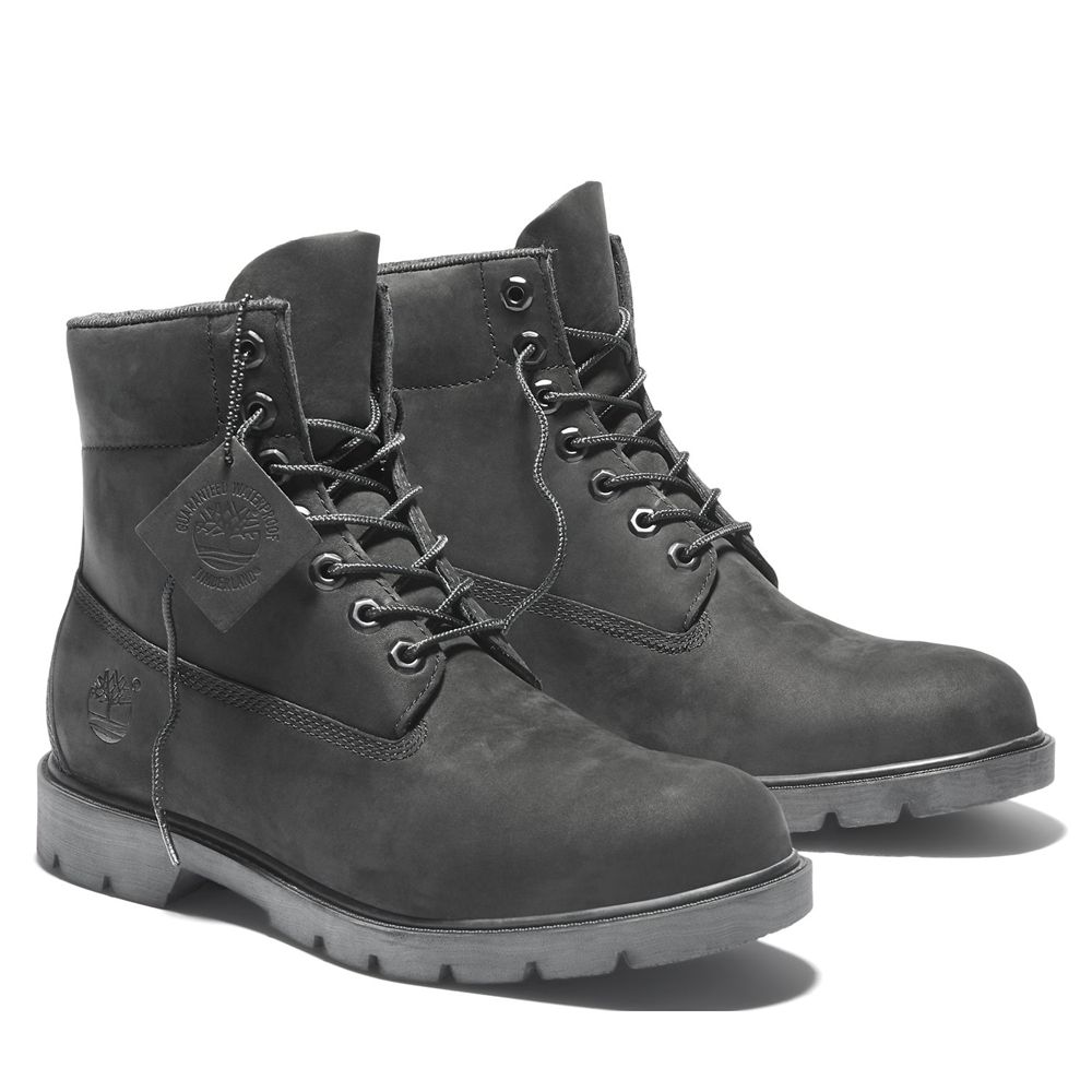 Botas de Nieve Timberland Argentina Hombre - 6-Inch Basic Waterproof - Negras - DTESCU-745